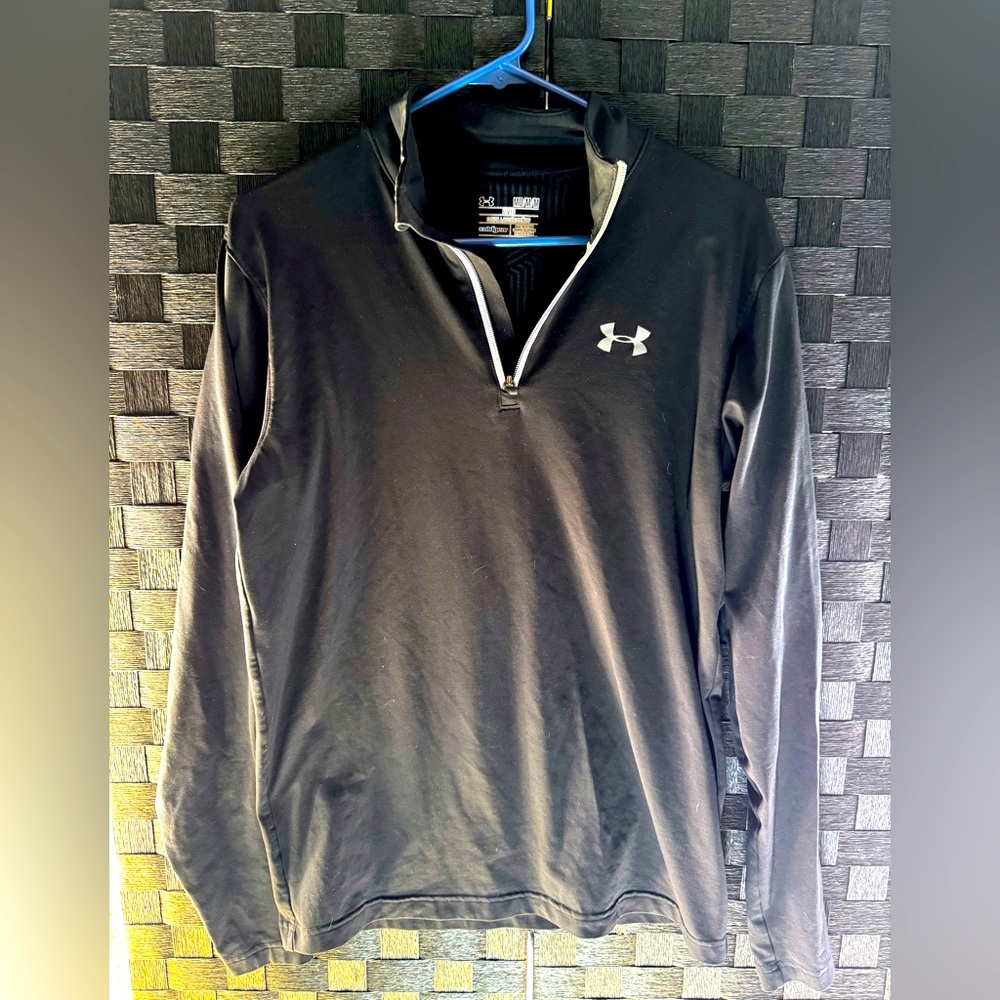 Under Armour Pullover 1/4 Zip Fitted Shirt Size M